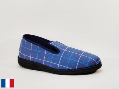 Charentaise été homme pantoufle légère coton toile pieds sensibles made in France BOSSI ulrick