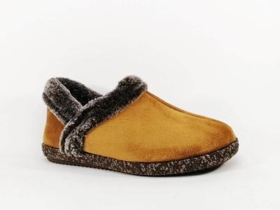Pantoufles femme confort velours camel CHIC & RELAX RALOT tendance