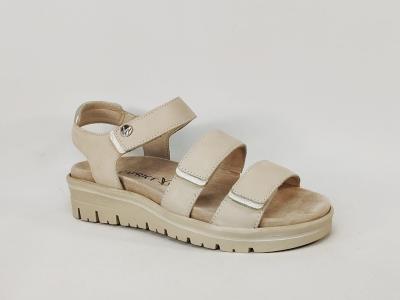 Sandale femme pieds larges et sensibles à scratch chic confortable CAPRICE 28705 largeur h