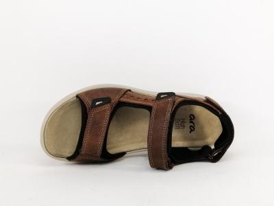 Sandale de marche homme confortable à velcro destockage IMAC ARA 754225 à pas cher