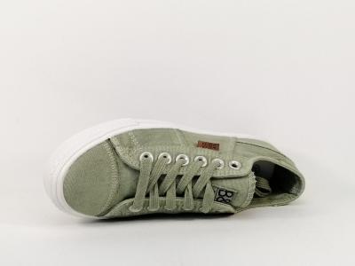 Tennis femme en toile kaki BANANA MOON Ratisse à pas cher