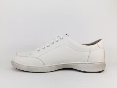 Basket homme grande taille blanche cuir souple confortable destockage JOSEF SEIBEL david 03