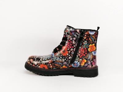 Boots style rangers motif fleurs SUPREMO 2140206 à pas cher pour fille