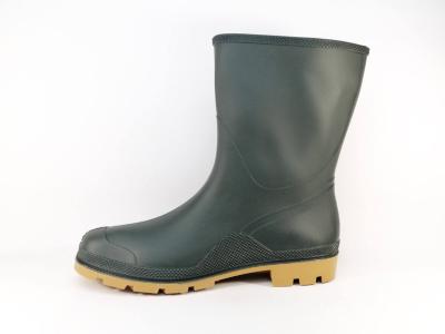 Botte de pluie homme grande taille pas cher en destockage UMO briere vert pvc