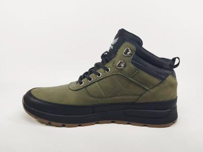 Chaussure montante homme kaki noir destockage KAPORAL bazane à pas cher tendance