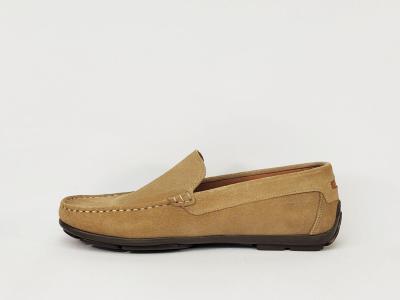 Mocassins homme daim cuir souple beige confortable et chic ORLAND 2022 arena