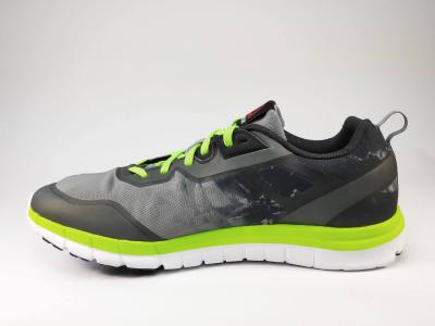Chaussure de running gris/vert REEBOK à petit prix pour homme