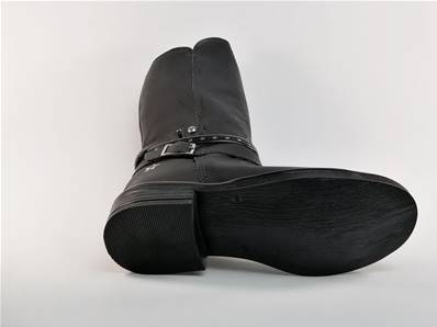 Botte en cuir gras noir MKIDS MK6971F8I.A pour fille en destockage à pas cher