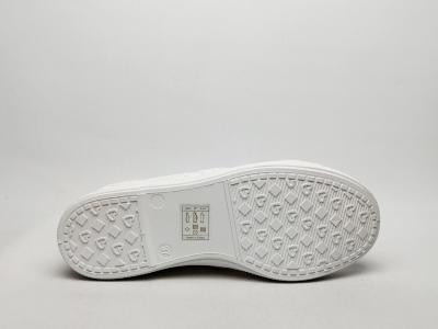Basket blanche femme toile broderie chic destockage TROPEZIENNES clorinda à pas cher