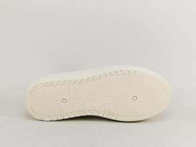 Basket femme originale toile beige tendance confortable destockage REFRESH 172562 pas cher