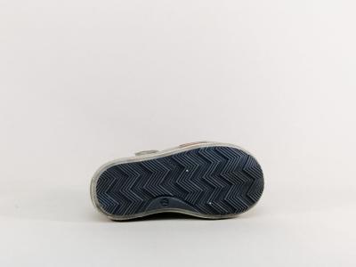 Basket montante garçon cuir souple et confortable à pas cher destockage BELLAMY sanou gris