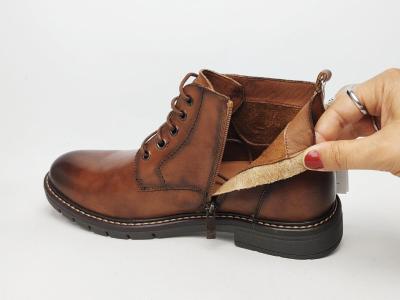 Bottine homme cuir camel souple confortable chic destockage LONDONS LIFE 162675 à pas cher