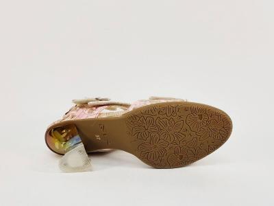 Sandale femme a talon originale et chic, confortable en destockage LAURA VITA fregateo à pas cher