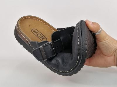 Sabot homme cuir confort noir CHIC & RELAX pyrex souple