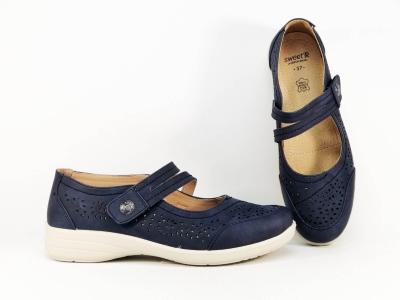 Babies marine femme confortable velcro et semelle en cuir SWEET'R malima à pas cher ajourée