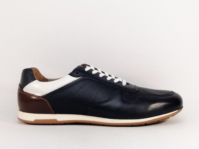 Basket grande pointure homme en cuir marine destockage JOSEF SEIBEL colby 01 ocean à pas cher 
