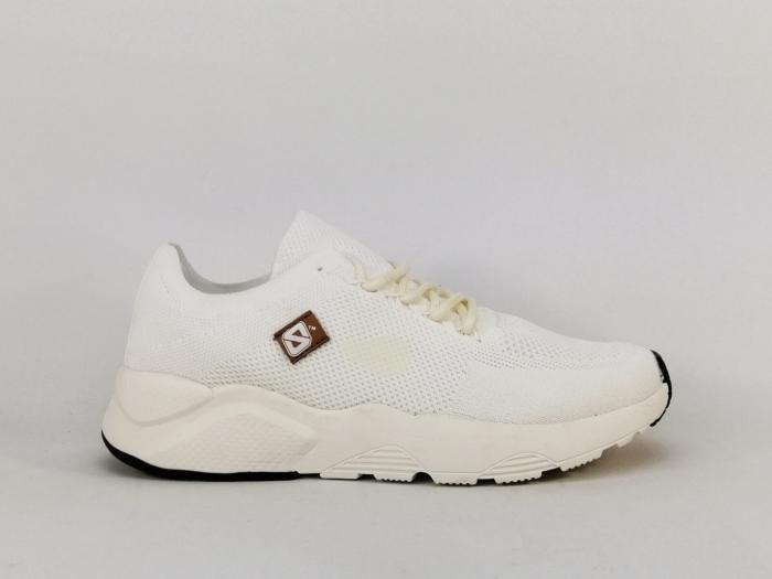 Basket toile blanche femme souple et à pas cher destockage STREETER bejy