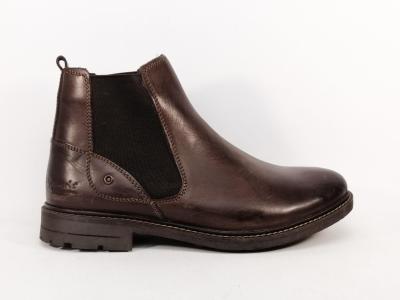 Chelsea boot homme cuir marron confortable chic destockage MORAN'S tubay