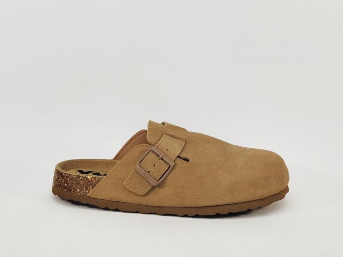Sabot femme cuir daim camel confortable destockage XTi 142871 tendance à pas cher