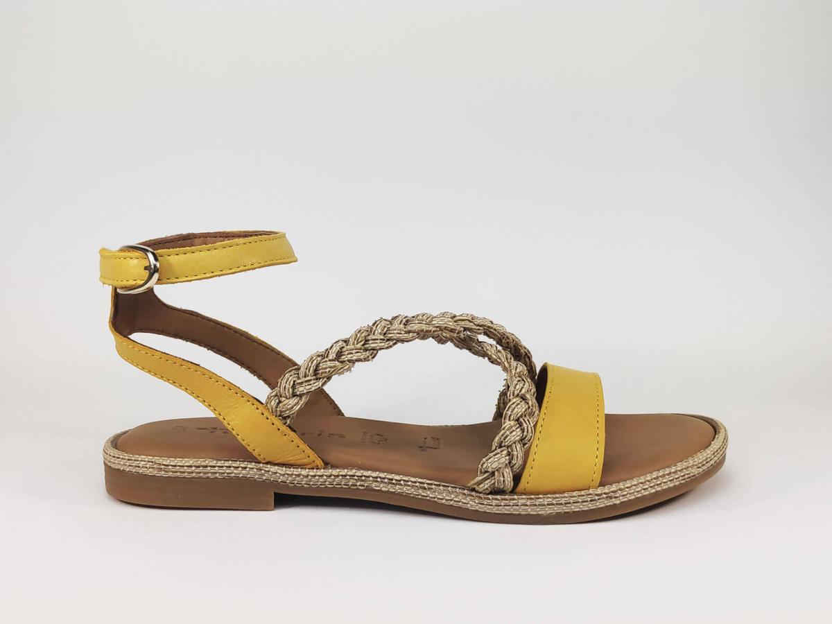 sandales cuir souple femme