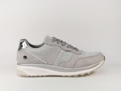 Sneakers gris argenté tendance et à pas cher pour femme XTi 47792