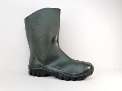 Botte de pluie homme  pas cher en destockage DUNLOP dee pvc vert