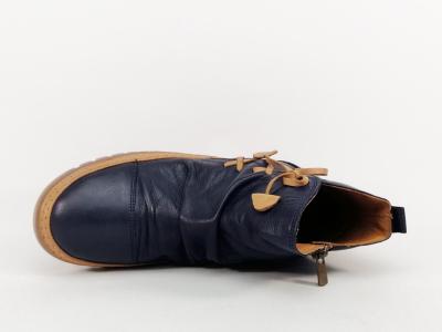 Bottines femme cuir souple marine confortable et tendance PEDRO TORRES 759VI