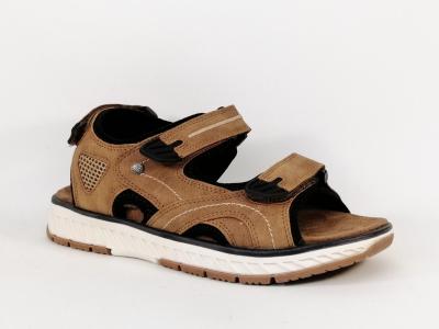 Sandale de marche homme à velcro destockage RELIFE jestrike vegan à pas cher