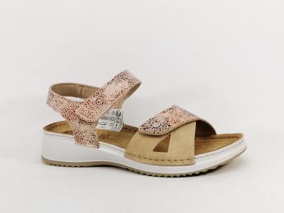 Sandale scratch femme semelle cuir chic confortable MORAN'S aquitain  pas cher