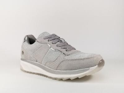 Sneakers femme pas cher gris argenté tendance en destockage XTi 47792