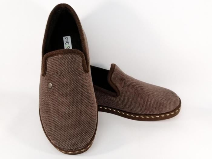 Chausson homme confort marron à pas cher CHIC & RELAX bignan