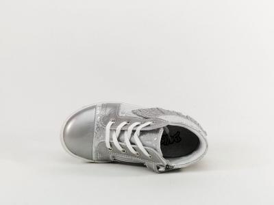 Chaussure fille bebe cuir souple destockage BELLAMY stany gris à pas cher