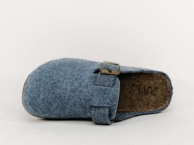 Sabot femme feutre recyclé bleu CHIC & RELAX malpenza confortable