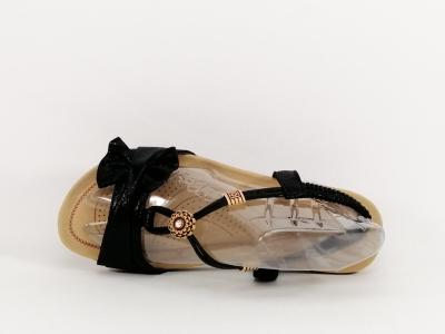 Sandale noire tendance à pas cher pour femme CHIC SHOES DF11