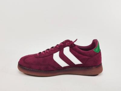 Basket sans lacets femme rouge bordeaux souple confortable destockage XTi 144170 pas cher