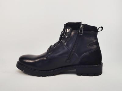 Bottine homme cuir noir chic et confortable destockage ROADSIGN grima tendance