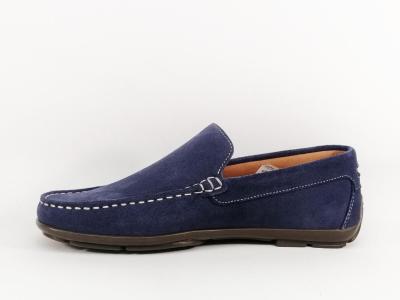 Mocassin homme cuir souple bleu confortable et tendance ORLAND 2022