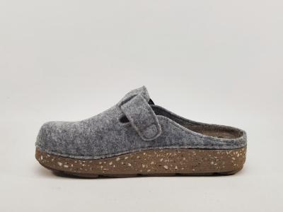 Sabot femme feutre recyclé gris semelle confortable CHIC & RELAX OUF matin