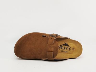 Sabot homme cuir confort marron semelle à mémoire de forme PLAKTON blog roble tendance