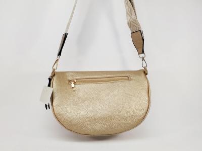 Sac banane femme pas cher chic doré raphia beige tendance MARO S12-26 light gold