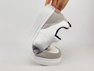 Basket blanche homme à scratch tendance confort ROUTE66 pimp à pas cher