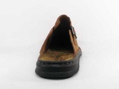 Sabot homme cuir grande taille camel en destockage JOSEF SEIBEL madrid confortable