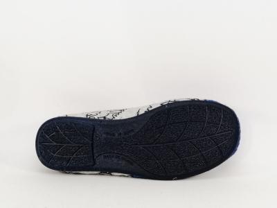 Chausson mule en feutre motif vache ZEL'S 41128 fabrication Espagne pour femme