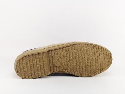 Chaussure homme sans lacet toile marine ajourée SOCA 0016 à pas cher - fabrication Espagne