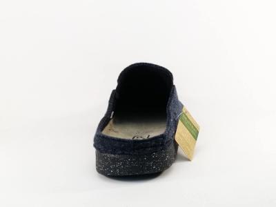 Pantoufle sabot homme confortable dessus recyclé semelle cuir CHIC & RELAX Ploumi