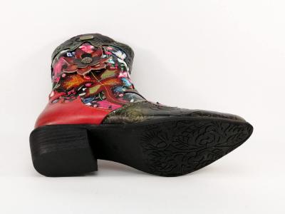 Santiag femme originale bottine LAURA VITA hicnio 24b en cuir de qualité