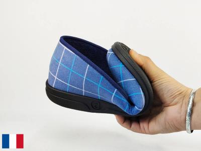 Charentaise été homme pantoufle légère coton toile pieds sensibles made in France BOSSI ulrick