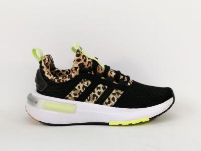 Basket femme ADIDAS racer TR23 noir leopard destockage à pas cher running confortable