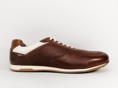 Basket homme grande pointure en cuir marron destockage JOSEF SEIBEL colby 01 cognac à pas cher 