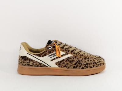 Basket leopard femme originale confortable et tendance destockage DOCKERS 55MY203 à pas cher